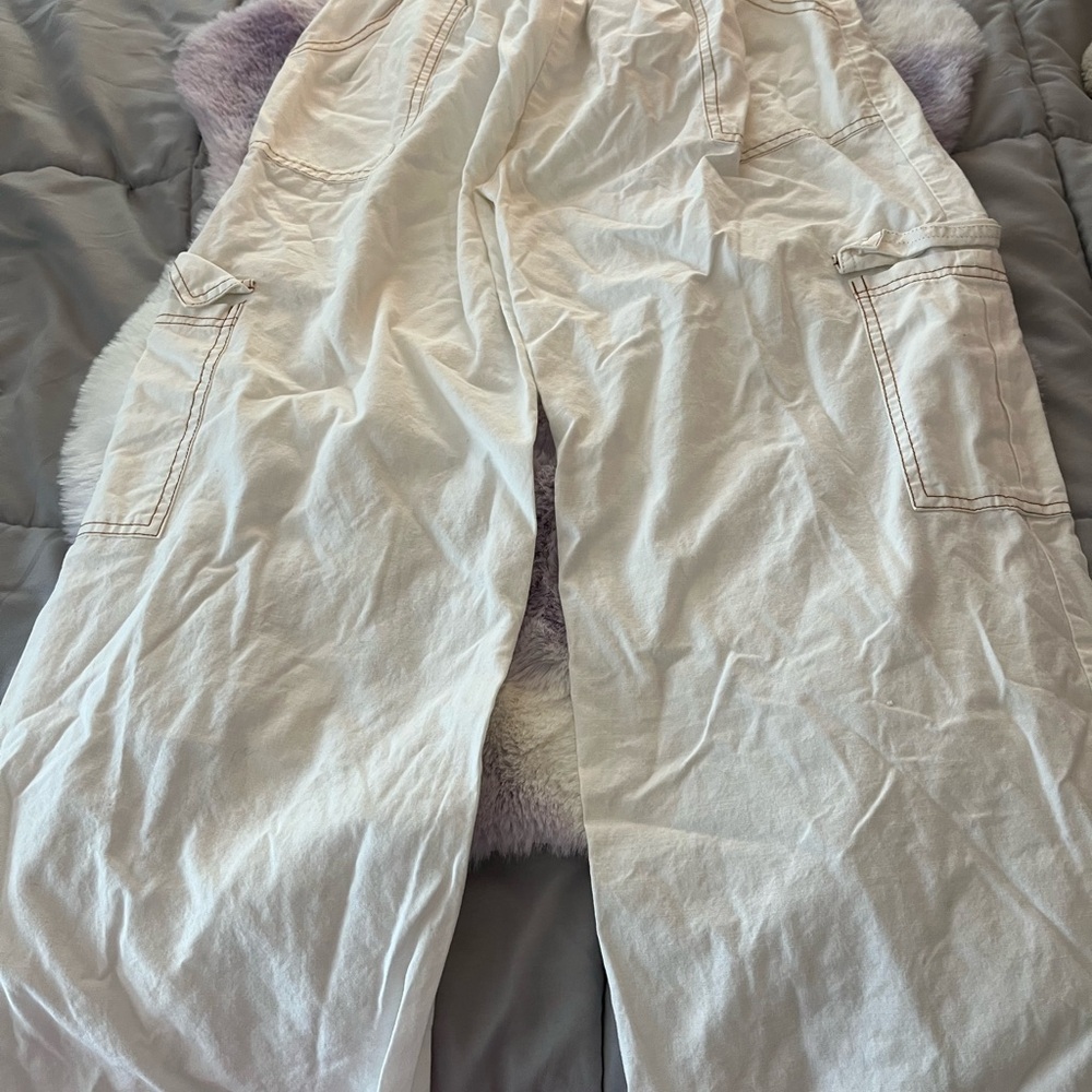 Art class white cargo boho pants